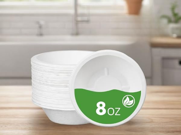 8OZ bagasse bowls