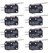Taiss/ 8pcs SPDT 1 NO 1 NC Hinge Lever Type Miniature Micro Limit Switch V-152-1C25