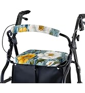 Rollator Seat and Backrest Cover Set – Removable and Washable Accessories for Seniors – Stylish W...