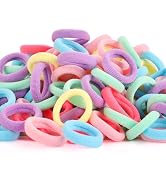 200 Pack Hair Ties BEoffer Baby Toddlers Girls Elastics Hair Bands No Damage Multicolor Colorful ...