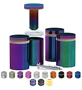 4 Pcs Stainless Steel Standoff Screws (Rain Bow) - ½” x 1” Screws for Acrylic, Wood, and Glass Si...