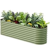 Vego garden 26" Extra Tall Raised Garden Bed Kits, 9 in 1 Modular Raised Planter Box for Vegetabl...