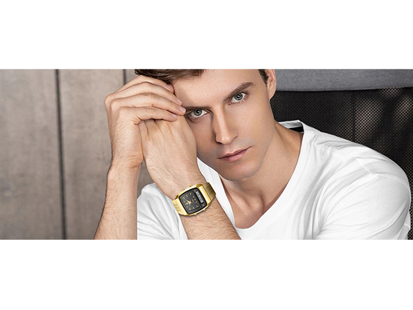 FANMIS Men's Watches Multifunction Square Dual Display Sport Watch for Men