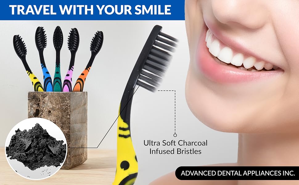 charcoal infused bristles