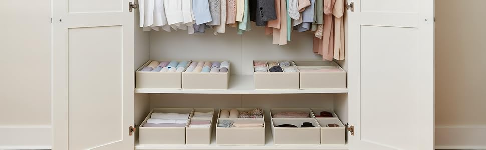 ALFSPEJO Drawer organizer solution for closet