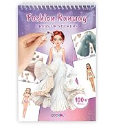 Sticker Dress Up Fashion Runway - Sticker Activity Book for Kids. Learn Girls Fashion Design with...