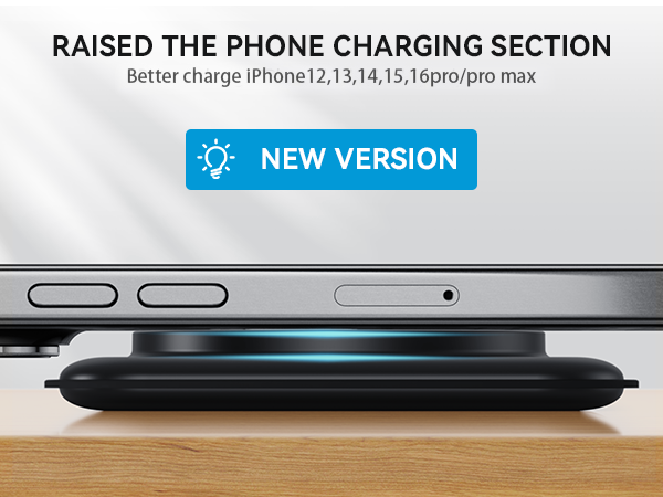 Upgraded raised design, does not cover the camera