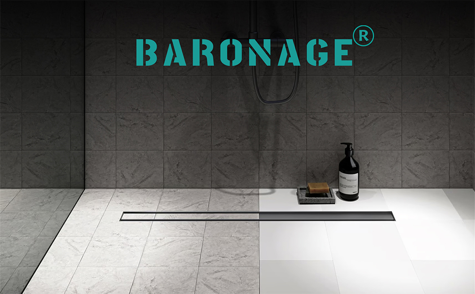 BARONAGE 24 Inch Linear Shower Drain