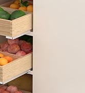 graffitimaster Pull Out Cabinet Organizer, Wood Slide Out Wood Drawer for Kitchen, Bedroom, Livin...