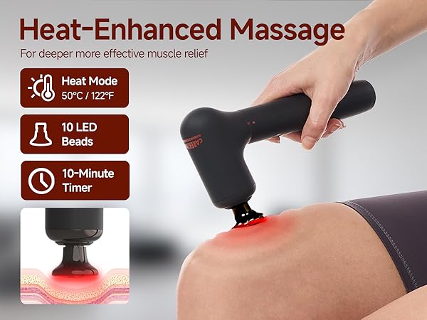 massage gun for back, heat massage