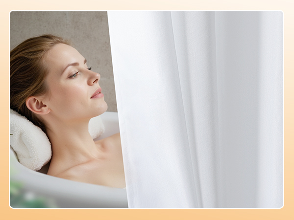 shower curtain stall