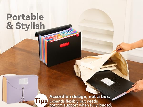 accordion file organizer