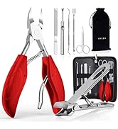 Toenail Clippers for Seniors Thick Ingrown Toenails, Toe Nail Clippers Set for Men Women, Heavy D...