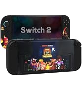 TIKOdirect Protective Case for Switch 2, Hard PC Shell and Soft TPU Joy-Con Grip, Slim Dockable C...