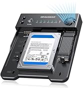 GRAUGEAR SATA SSD/HDD to M.2 NVMe Docking Station, USB-C 10Gbps Clone Station for M.2 NVMe SSD to...