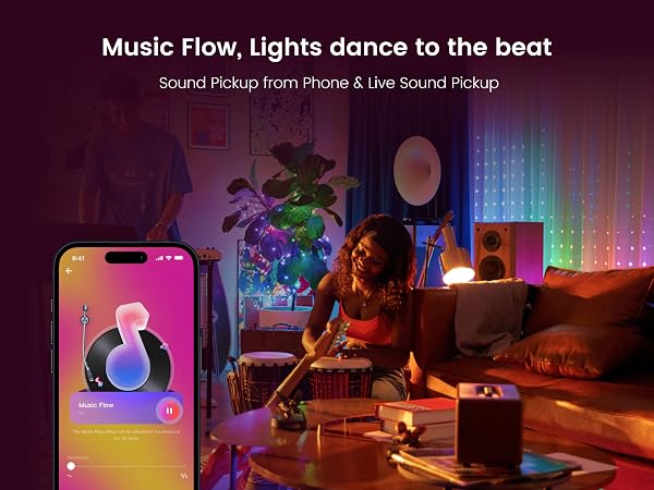 Smart RGBIC Light Strip for bedroom/ Livingroom/ Gaming Room/ Christmas
