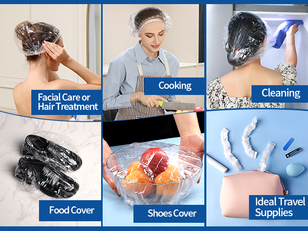 Versatile Disposable Shower Caps