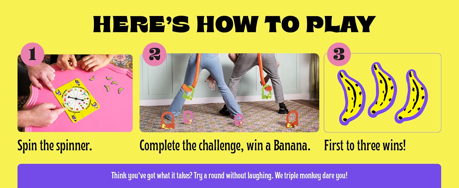 It's Bananas Monkey Tail Game - Family party game board game for bachelorette holiday