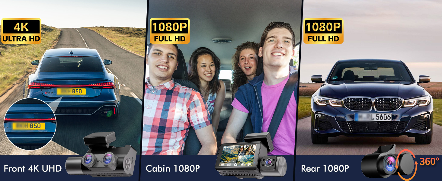 dash cam 3 channel