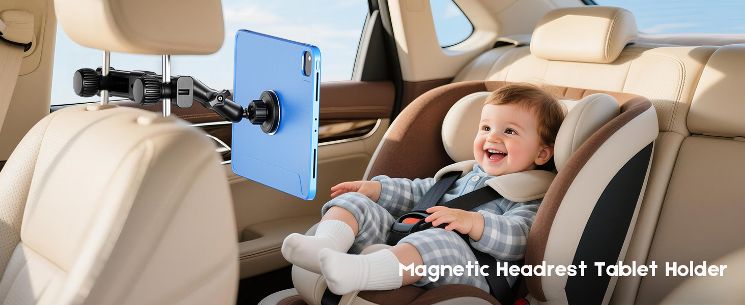 Headrest Tablet Holder for Car