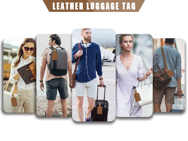 LEATHER LUGGAGE TAG