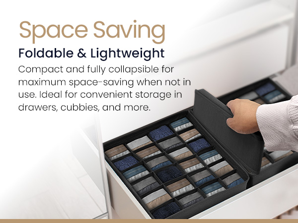 Space Saving - foldable and collapsible for maximum space saving when not in use