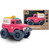 Aigitoy Toddler Car Toys for Boy Girl 1-3 Year Old, Red Fire Truck, BPA Free, Phthalates Free, PV...