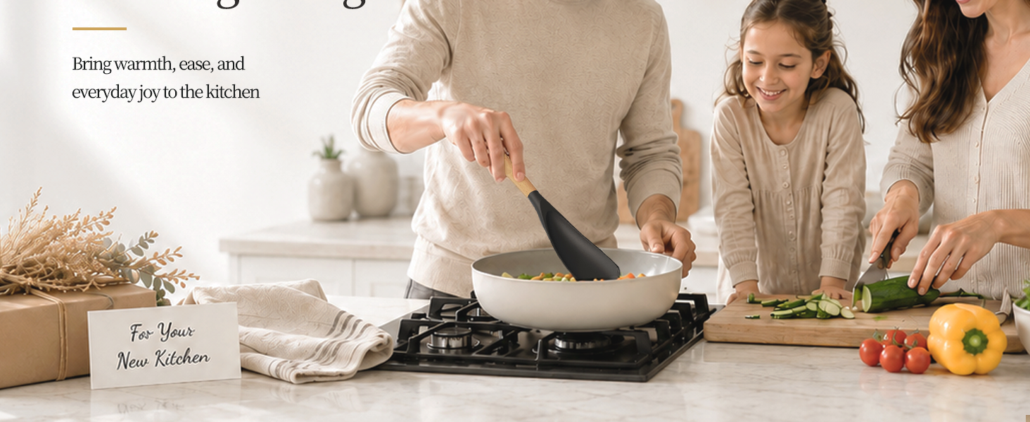 large silicone cooking spoon