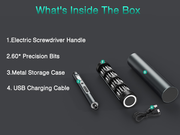 Electric Screwdriver Set, Precision Screwdriver Kit, Mini Electric Screwdriver