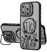 OAOA Magnetic Case Compatible with iPhone 16 Pro Case with Kickstand, Compatible with Magsafe, Bu...