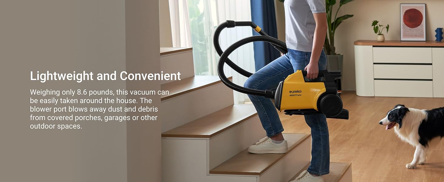 portable mightymite lightweight canister vacuum
