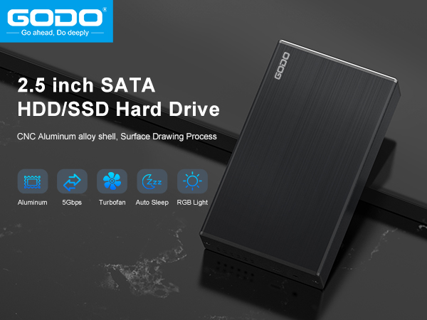 USB3.0 to 2.5" SATA I/II/III HDDs SSDs RAID External Enclosure