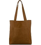 Kememo Corduroy Tote Bag with Zip, Shoulder Bag Women's Hobos Handbags Large Capacity Shopping Ba...