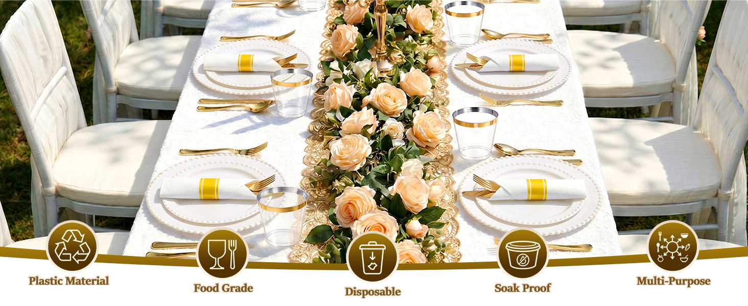 plastic dinnerware set