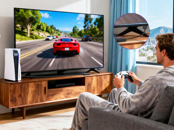 Series of images showing someone working or interacting with equipment in different indoor and outdoor settings with natural lighting.