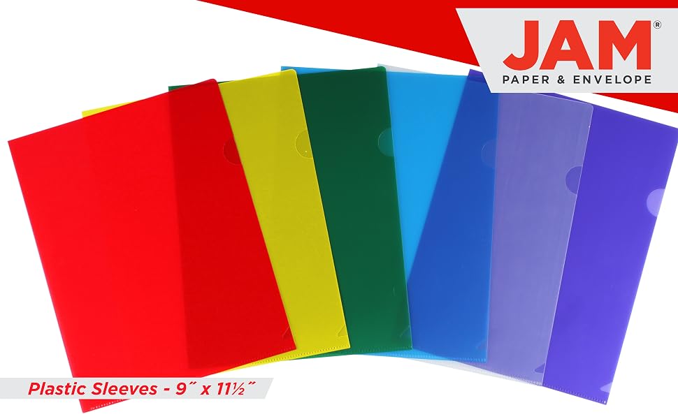 assorted letter plastic sleeves lifestyle