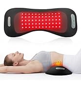 FliKEZE 4-in-1 Lumbar Support Pillow Cordless Rechargeable 5000mAh with Red Light Therapy, Electr...