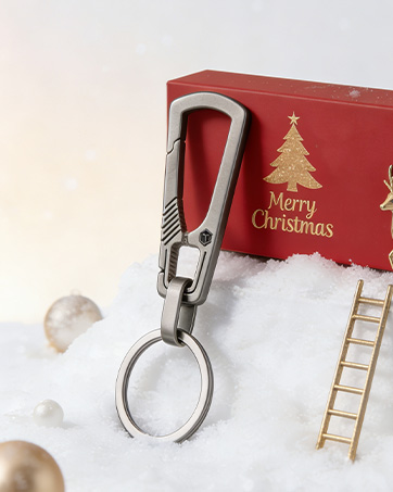 Titanium Carabiner Keychain Clip