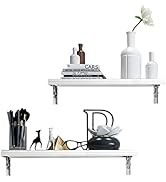 evron Floating Shelves Wall Mounted Set, Water Proof Wall Shelves for Living Room, Dining Room, B...