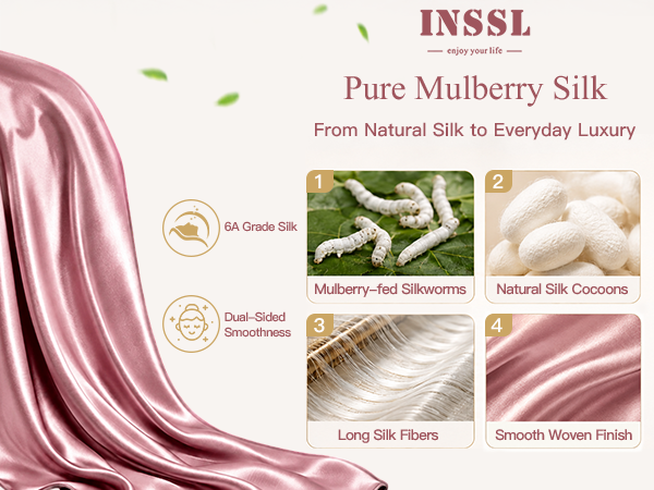 pure mulberry silk pillow cover
