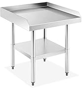 GRIDMANN NSF 16-Gauge Stainless Steel 24"L x 24"W x 24"H Equipment Stand Grill Table with Undersh...