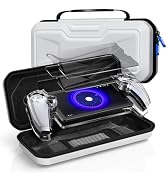 Accessories Kit for Playstation Portal Case, EVA Carrying Case for PS5 Portal, Hard PC Clear Prot...