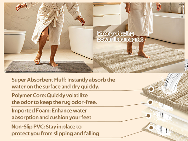 non-slip bath rug