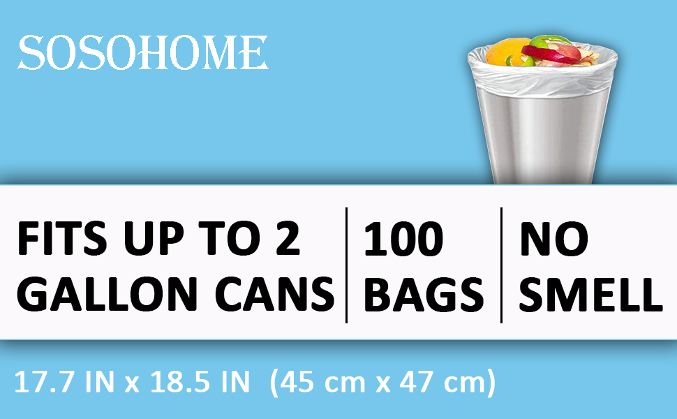 2 Gallon Wastebasket Liners