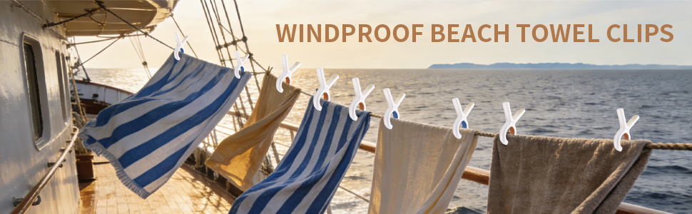 beach towel clips
