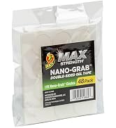 Duck Max Double-Sided Gel Tape with Nano-Grab Technology, Clear, Multi-Purpose & Removable, 1" Ci...