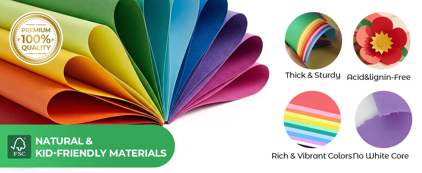 Assorted Colors Construction Paper