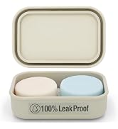 AIMAIAIMAI Silicone Shampoo Bar Travel Case with Drain Pad – Leak Proof Bar Soap Travel Case for ...
