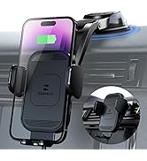 ZeeHoo Wireless Car Charger, 15w Fast Charging, Auto Clamping Car Phone Mount, Cell Phone Holder ...