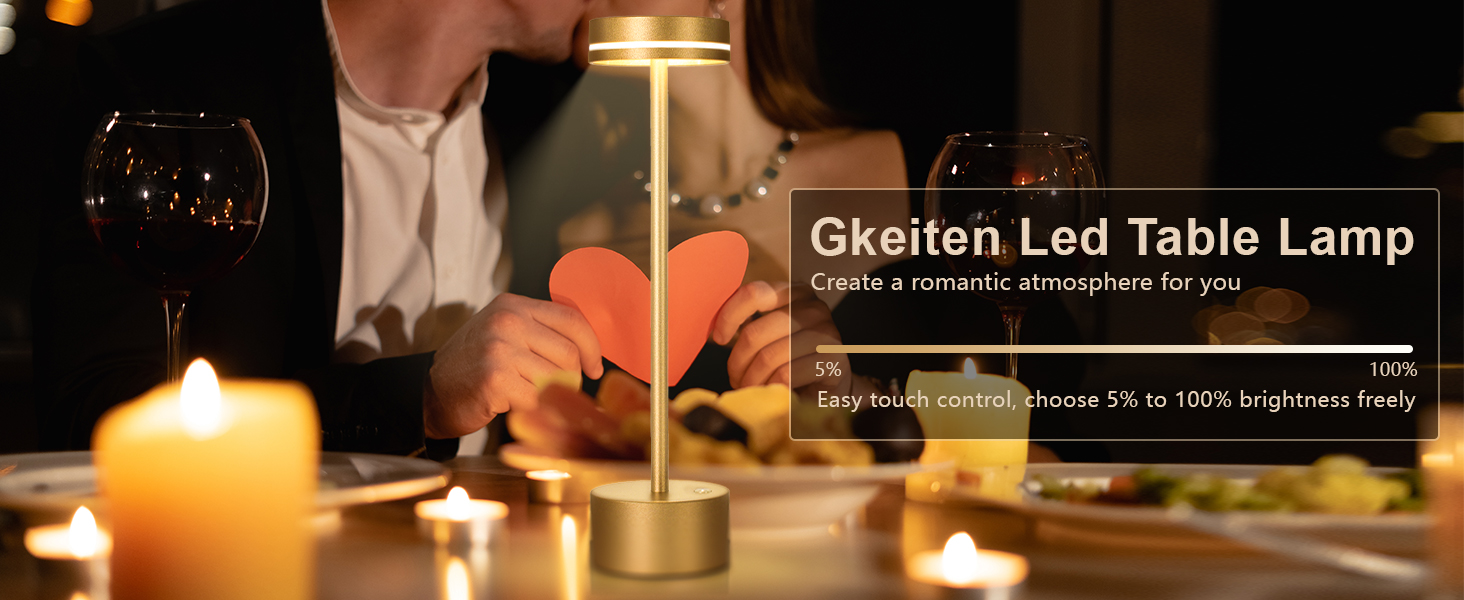 cordless table lamp LED lamp